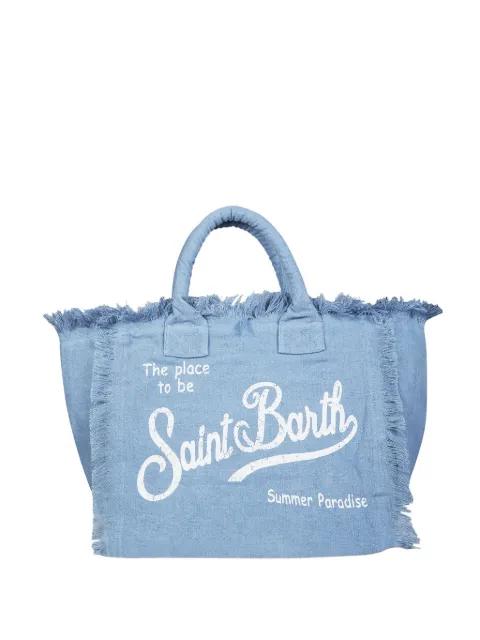 Vanity frayed-edge tote bag by MC2 SAINT BARTH