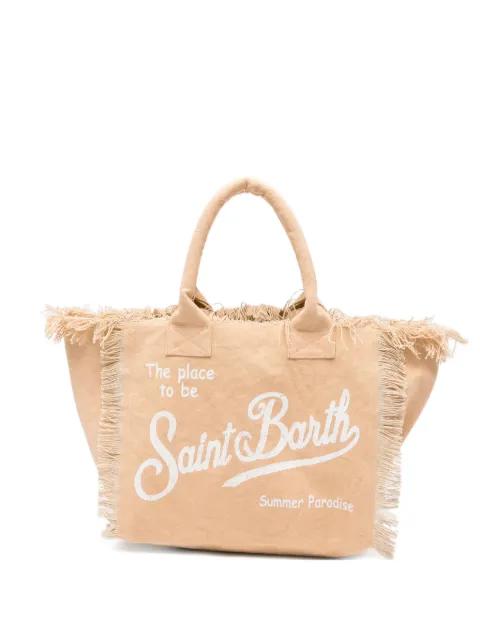 Vanity frayed-edge tote bag by MC2 SAINT BARTH