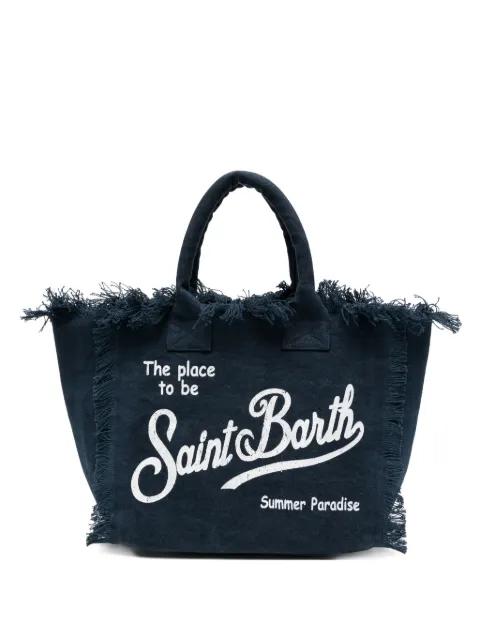 Vanity fringed-trim tote bag by MC2 SAINT BARTH