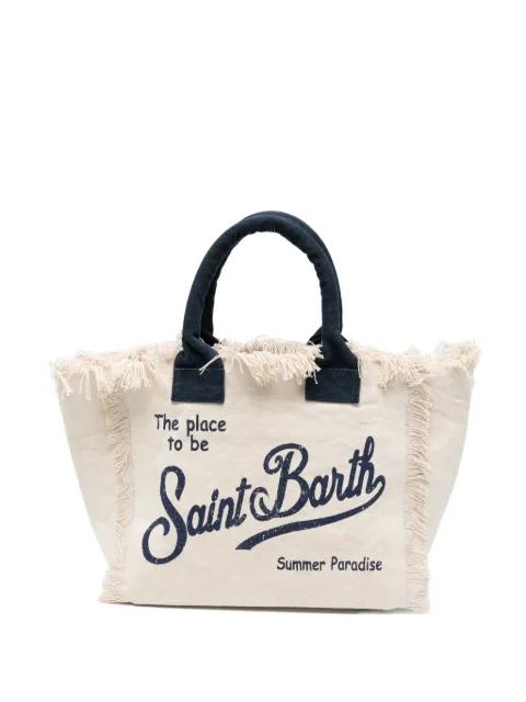 Vanity fringed-trim tote bag by MC2 SAINT BARTH