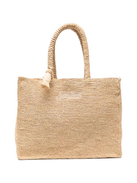 Vanity logo-embroidered tote-bag by MC2 SAINT BARTH