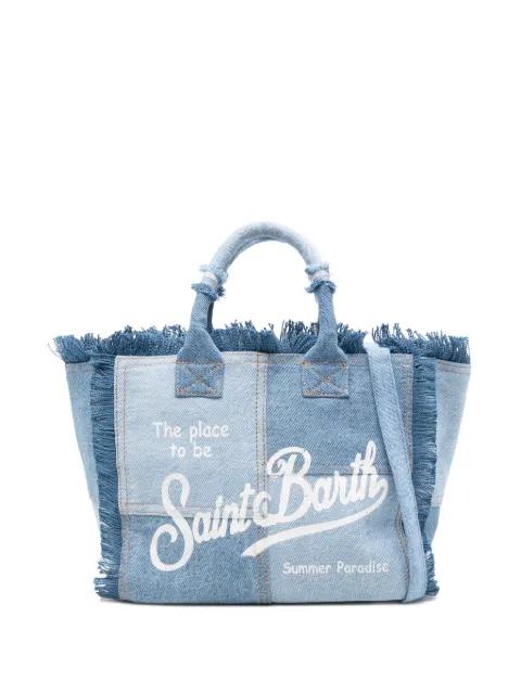 Vanity patchwork frayed shoulder bag by MC2 SAINT BARTH