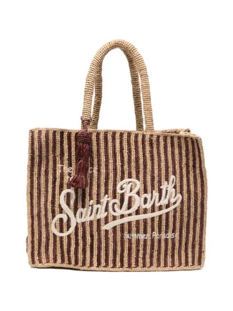 Vanity striped shoulder bag by MC2 SAINT BARTH