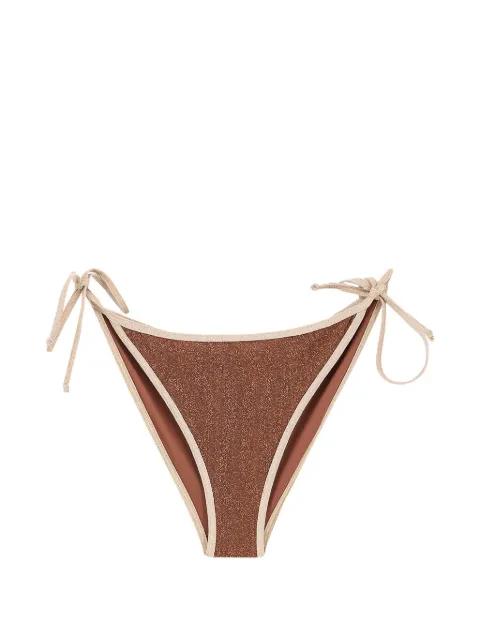 Virgo glitter-effect side-tie bikini bottoms by MC2 SAINT BARTH