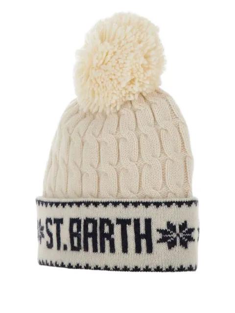 Wilhelm cable-knit pompom beanie by MC2 SAINT BARTH