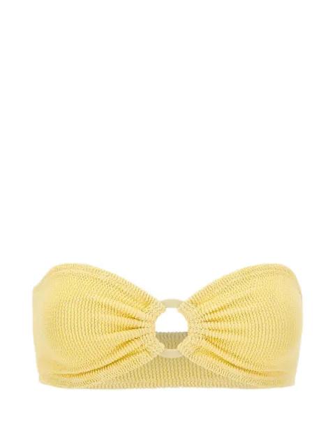 Yulia ring-detail bikini top by MC2 SAINT BARTH