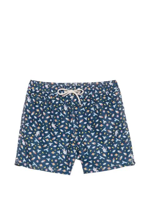 astronaut-print swim shorts by MC2 SAINT BARTH