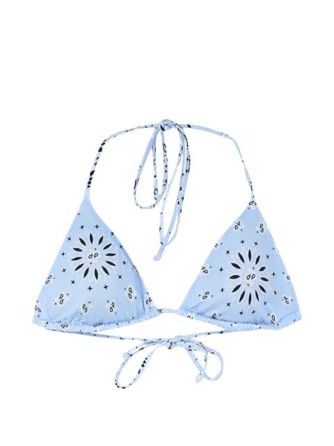 bandana-print triangle bikini top by MC2 SAINT BARTH
