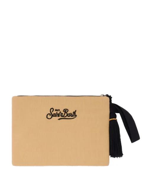 beaded leopard-print clutch bag by MC2 SAINT BARTH