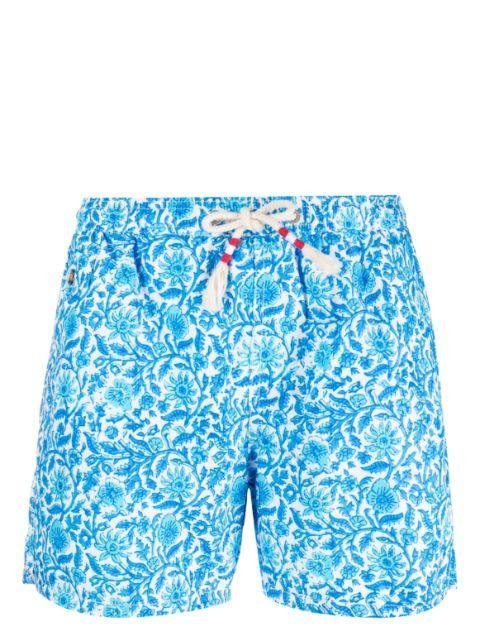 botanical-print swim shorts by MC2 SAINT BARTH