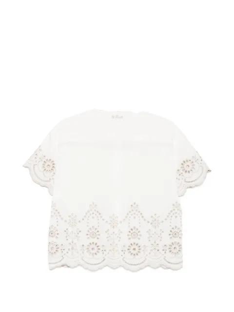 broderie-anglaise shirt by MC2 SAINT BARTH