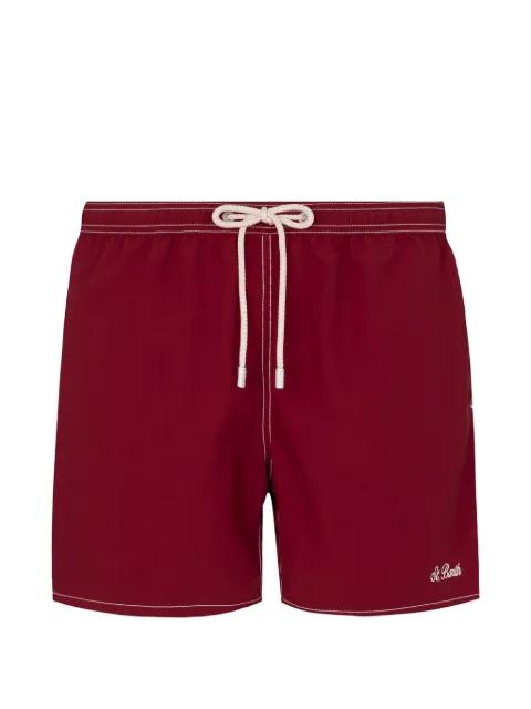 contrast-stitching swim shorts by MC2 SAINT BARTH