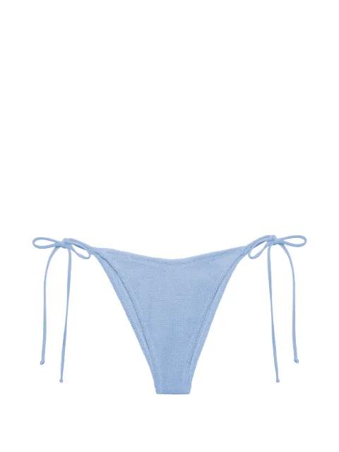crinkled-effect side-tie bikini bottoms by MC2 SAINT BARTH