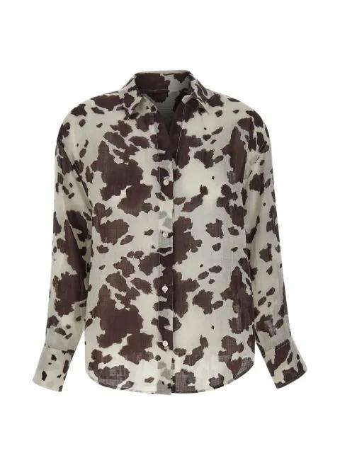 cristal cow-print shirt by MC2 SAINT BARTH