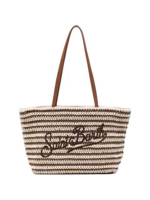 crochet-knit shoulder bag by MC2 SAINT BARTH