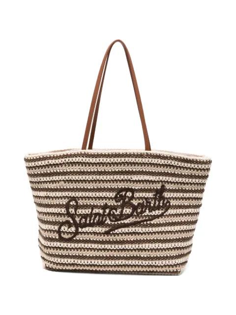 crochet-knit shoulder bag by MC2 SAINT BARTH