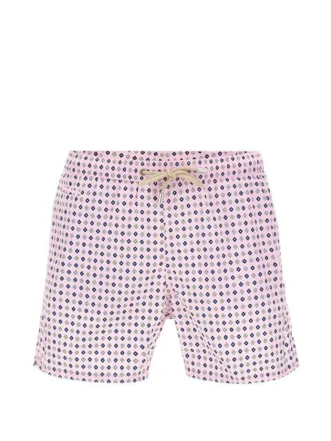 drawstring geometric print swim shorts by MC2 SAINT BARTH
