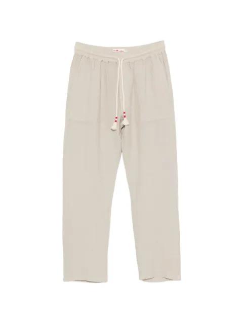drawstring-waist linen trousers by MC2 SAINT BARTH