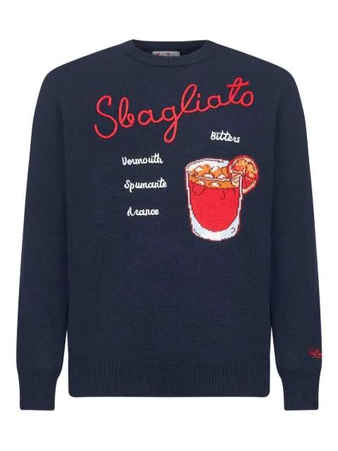 drink-motif embroidered sweater by MC2 SAINT BARTH