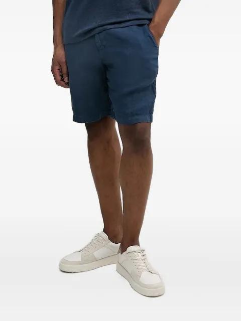 elasticated-waist linen shorts by MC2 SAINT BARTH