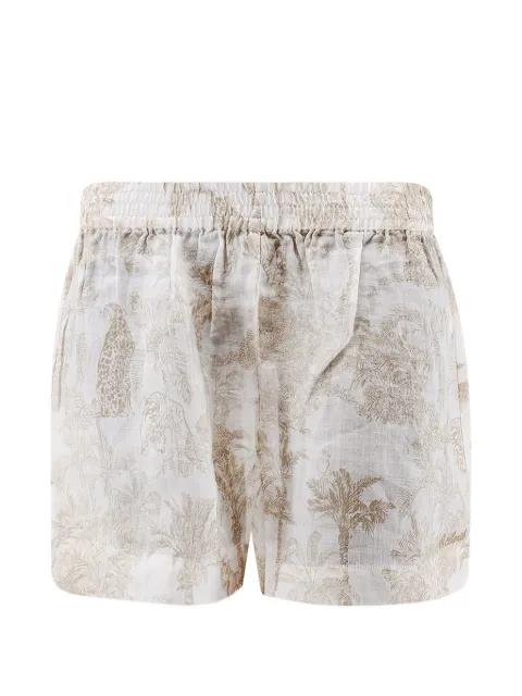 elasticated-waist printed shorts by MC2 SAINT BARTH