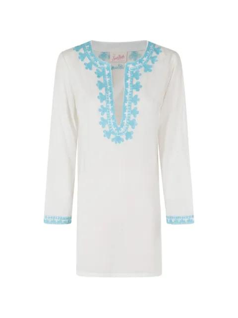 embroidered V-neck kaftan by MC2 SAINT BARTH