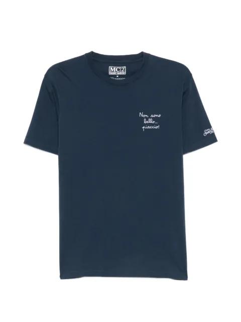 embroidered cotton T-shirt by MC2 SAINT BARTH