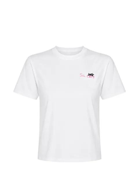 embroidered-logo T-shirt by MC2 SAINT BARTH