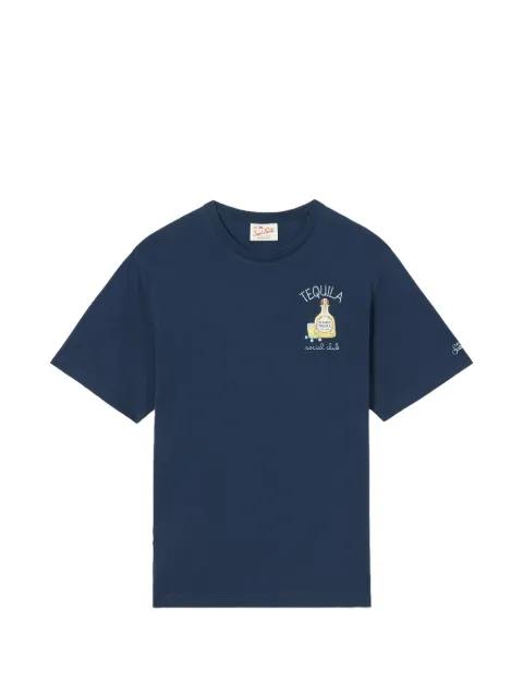 embroidered-logo T-shirt by MC2 SAINT BARTH