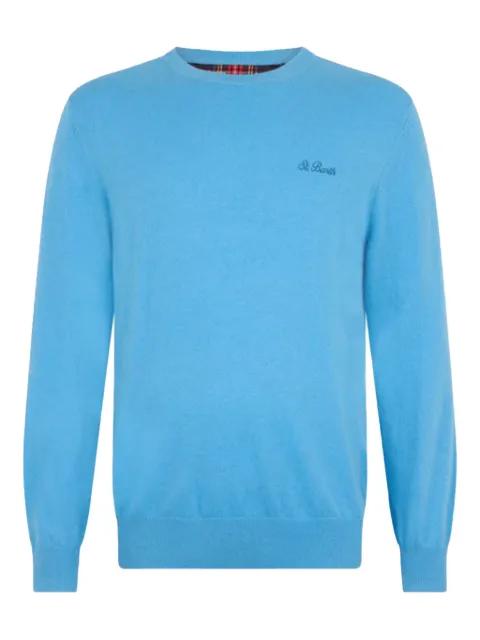 embroidered-logo crew-neck jumper by MC2 SAINT BARTH