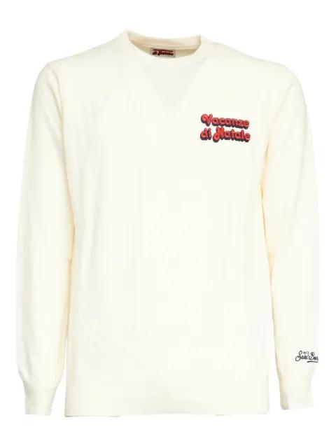 embroidered long-sleeve sweater by MC2 SAINT BARTH