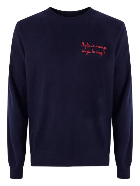 embroidered wool sweater by MC2 SAINT BARTH