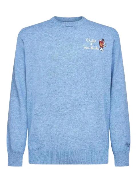 embroidery long-sleeved sweater by MC2 SAINT BARTH