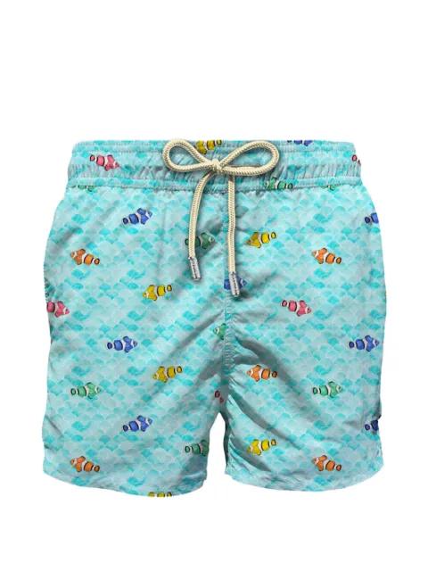 fish-print swim shorts by MC2 SAINT BARTH