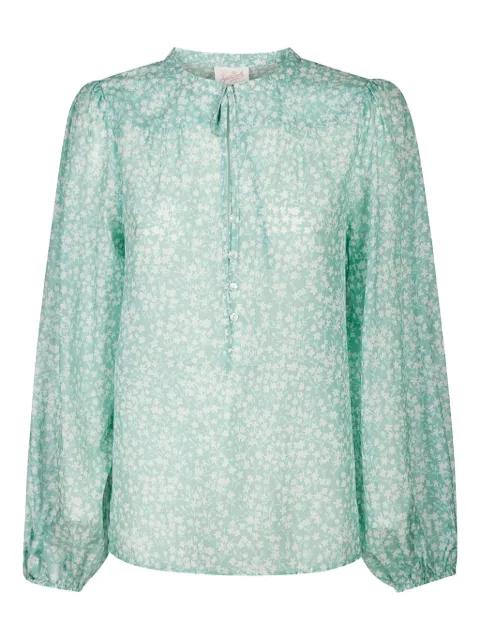 floral-print buttoned blouse by MC2 SAINT BARTH