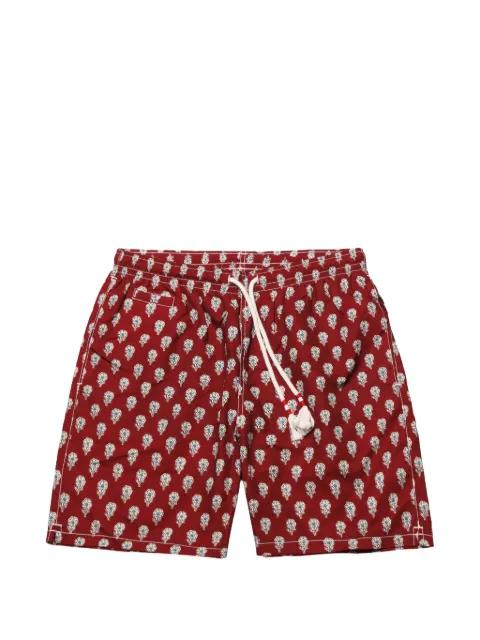 floral-print drawstring swim shorts by MC2 SAINT BARTH