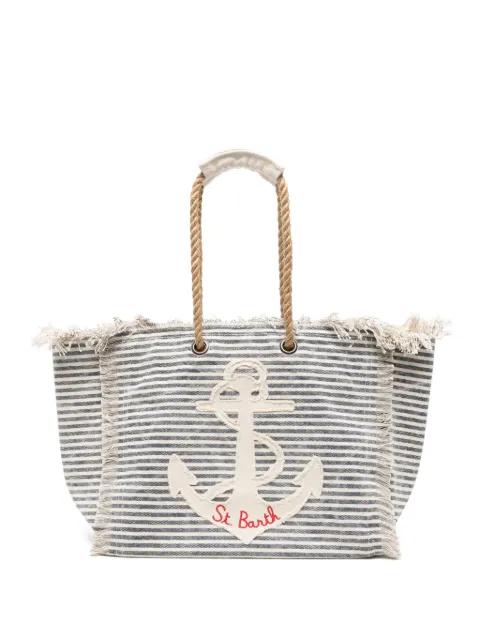frayed beach bag by MC2 SAINT BARTH