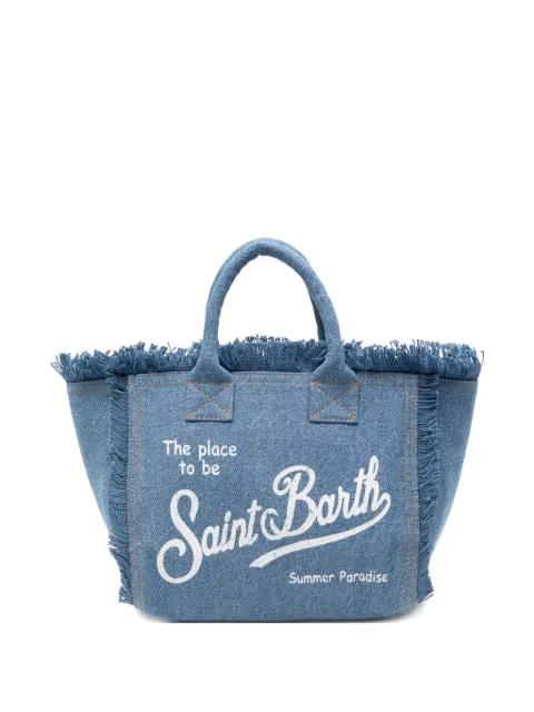frayed-edge tote bag by MC2 SAINT BARTH