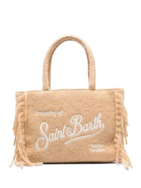 fringed embroidered tote bag by MC2 SAINT BARTH