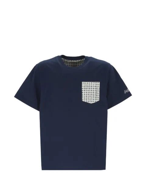 geometric-print chest-pocket T-shirt by MC2 SAINT BARTH