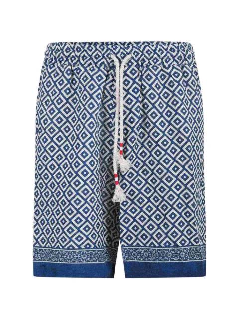 geometric-print drawstring shorts by MC2 SAINT BARTH