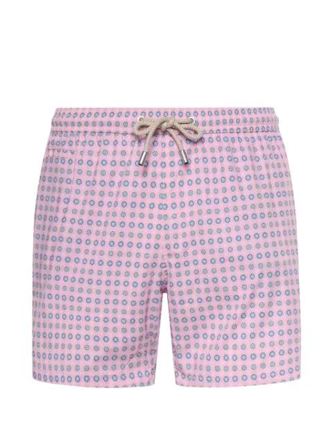 geometric-print drawstring swim shorts by MC2 SAINT BARTH
