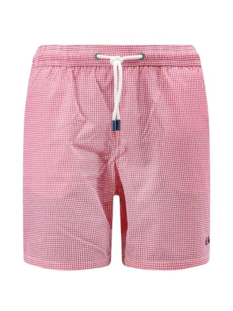 gingham check swim shorts by MC2 SAINT BARTH