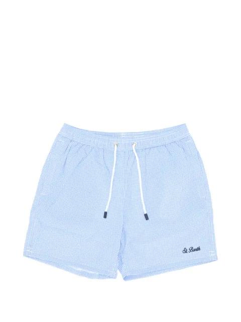 gingham swim shorts by MC2 SAINT BARTH
