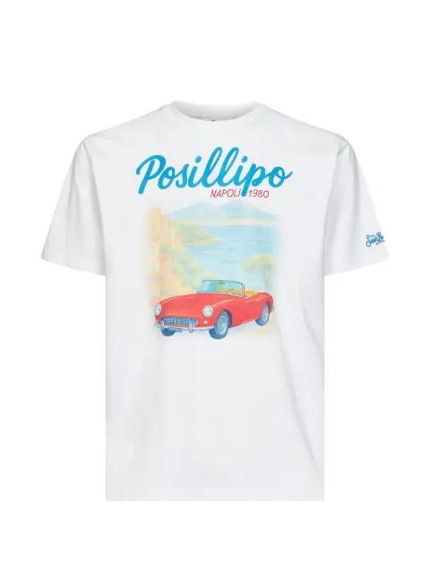 graphic-print cotton T-shirt by MC2 SAINT BARTH
