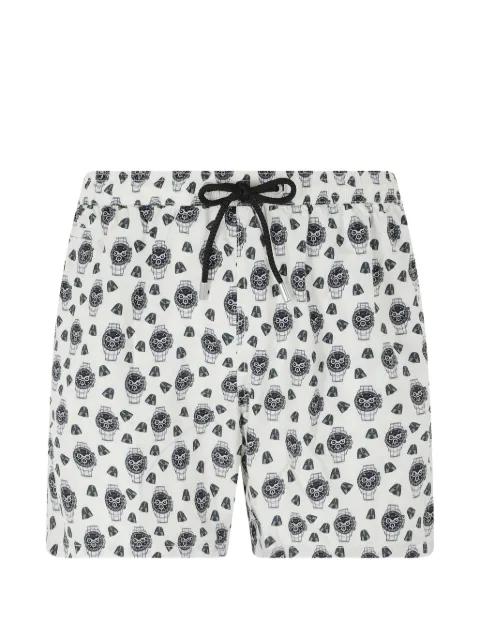 graphic-print drawstring swim shorts by MC2 SAINT BARTH