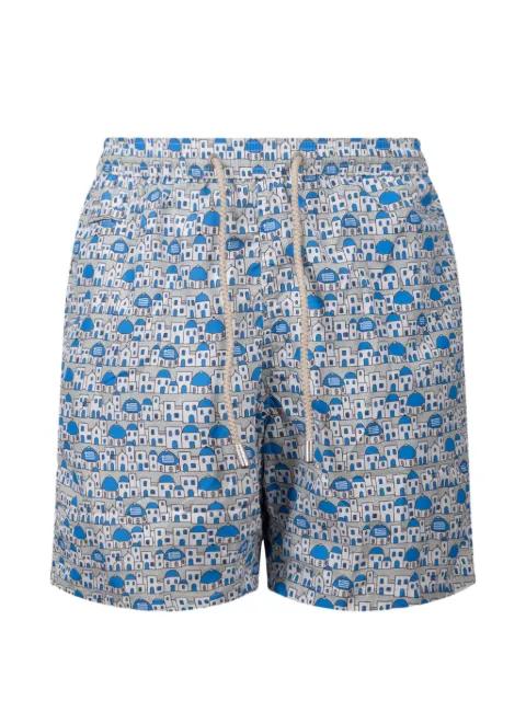 graphic-print drawstring swim shorts by MC2 SAINT BARTH