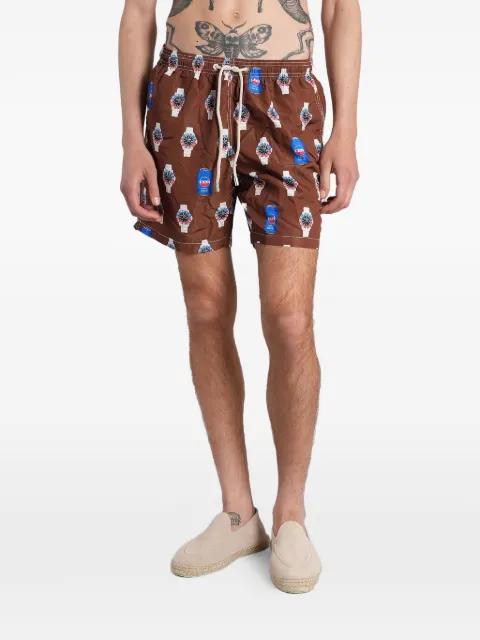graphic-print drawstring swim shorts by MC2 SAINT BARTH