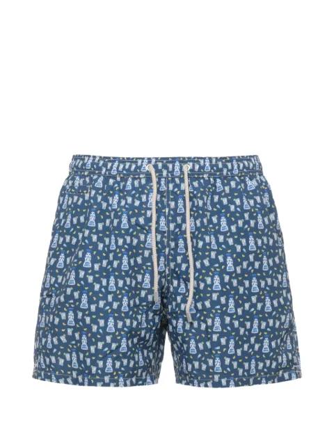 graphic-print drawstring swim shorts by MC2 SAINT BARTH