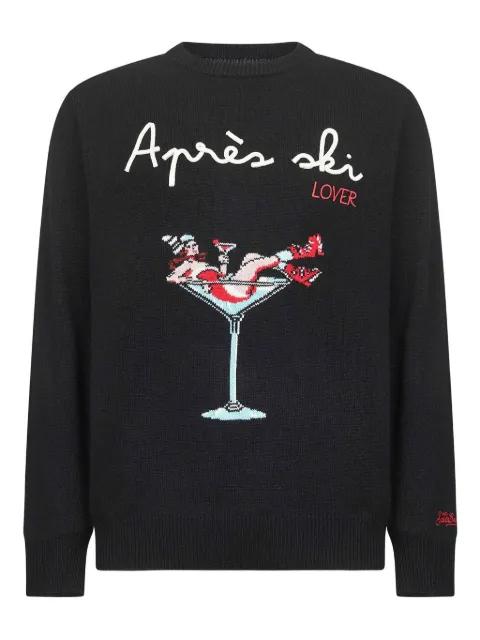 graphic-print sweater by MC2 SAINT BARTH